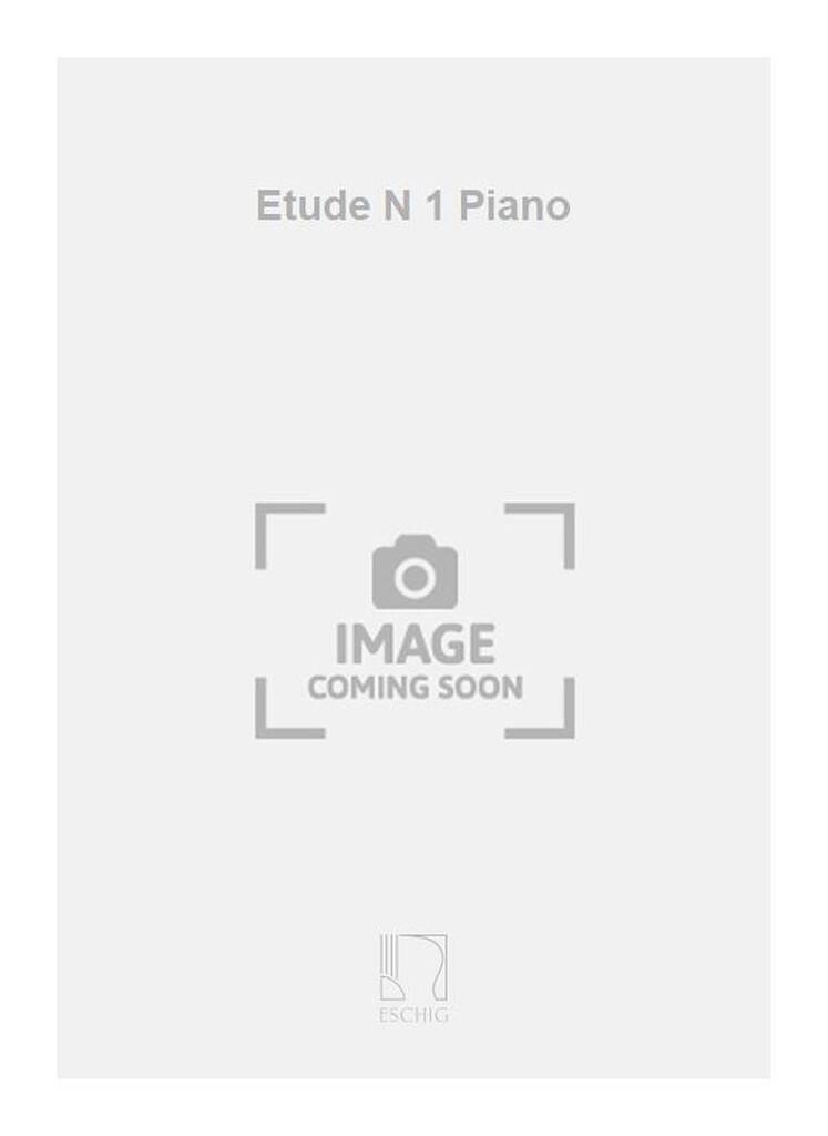 Etude N 1 Piano